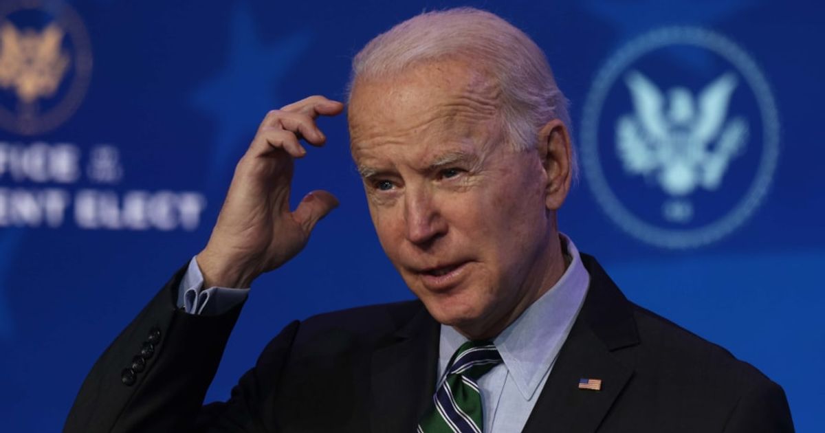 President Joe Biden appeared to have blanked out during a press conference on Tuesday while recalling the name 'Hamas' (Getty Images)