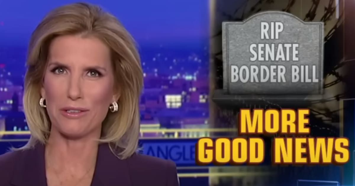 'You are pathetic': Internet slams Fox News host Laura Ingraham for mocking Senate border bill's failure with 'RIP' tweet
