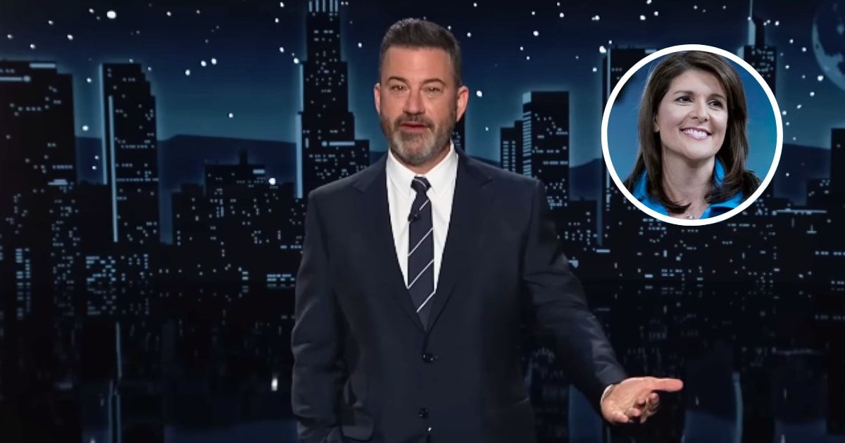 Jimmy Kimmel called out Republican candidate Nikki Haley after she uploaded a video that looked very similar to the host’s show segment ‘Mean Tweets' (@JimmyKimmelLive/Youtube, Getty Images)