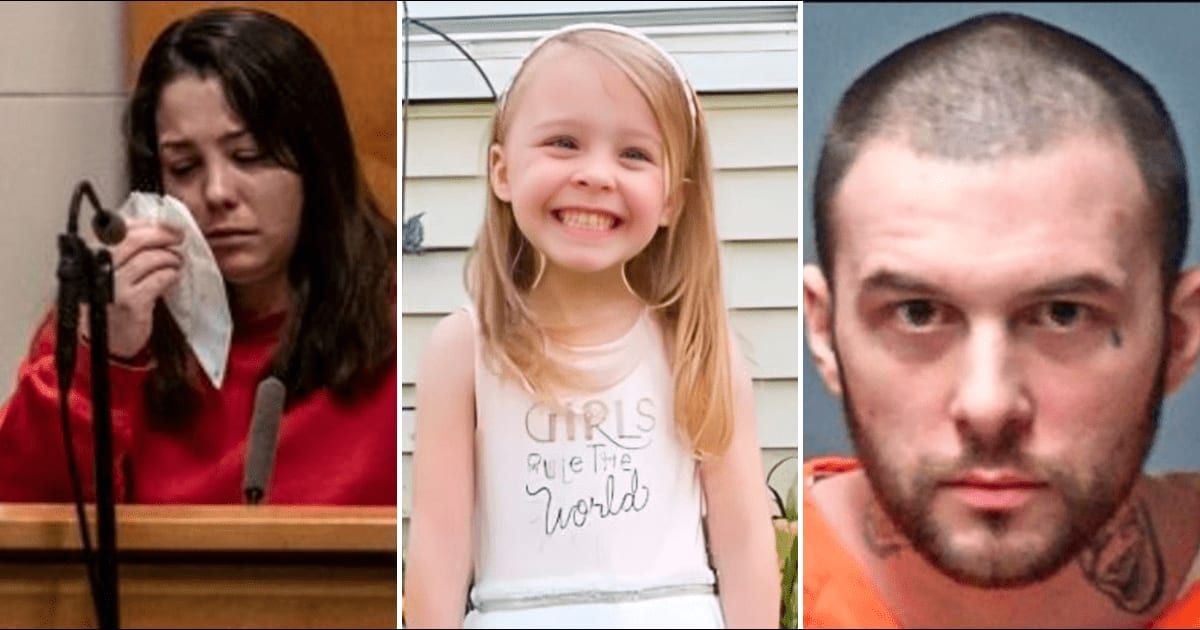 Kayla Montgomery appeared as the key witness for the state in the trial against her husband Adam Montgomery accused of murdering his daughter Harmony (AP, Police Handout, Police Handout)