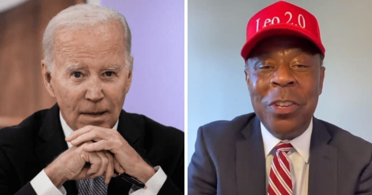 One of the voices joining the chorus of criticism is that of civil rights attorney Leo Terrell, who labeled Joe Biden a 'total disgrace' (Getty Images)