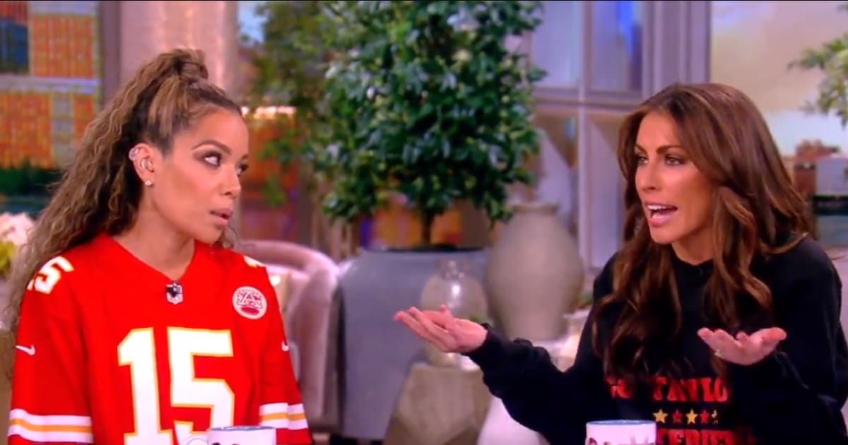 Sunny Hostin and Alyssa Farah Griffin on the January 9, 2024 episode of 'The View' (Screengrab/The View/X)