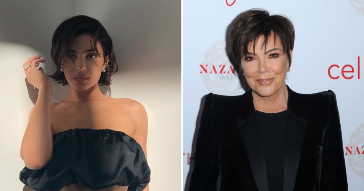 Kylie Jenner debuts hairstyle similar to her mother Kris Jenner's (@kyliejenner/Instagram, Getty Images)