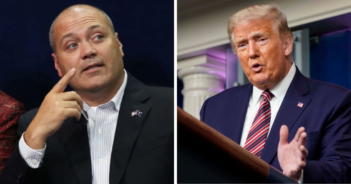 Maj. Michael Haley fired back at Donald Trump's insult with a biting meme on social media (Getty Images)