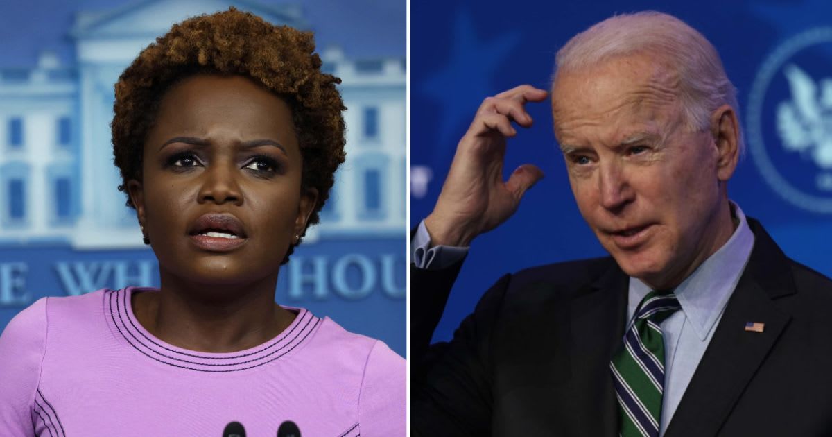 Karine Jean-Pierre brushed off a cognitive test for President Joe Biden despite calls from Republicans (Getty Images)