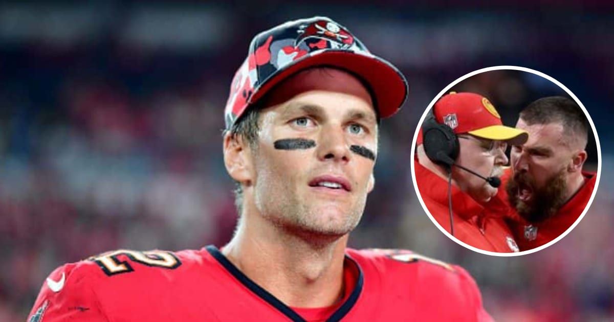 Tom Brady has defended Travis Kelce’s outburst at Andy Reid (Getty Images, CBS)