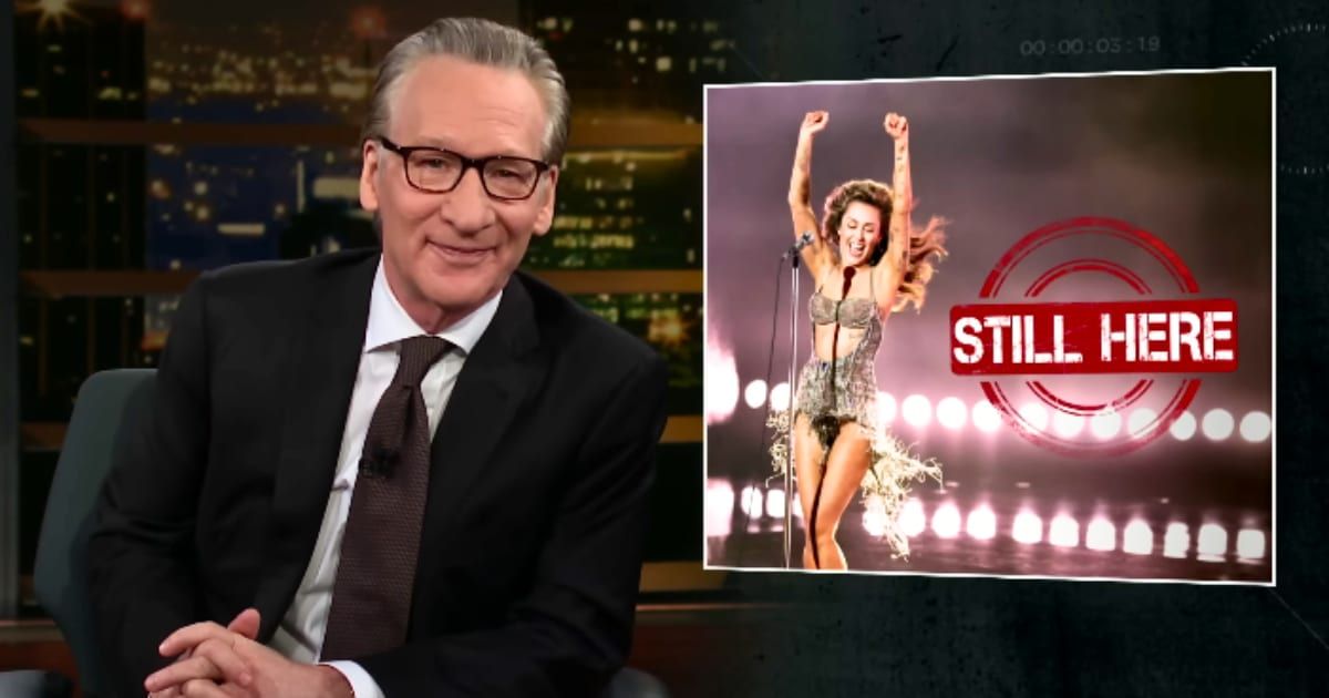Bill Maher shamed the '59% of liberals' including Miley Cyrus who said in a poll they considered leaving America for good (@RealTime/Youtube)