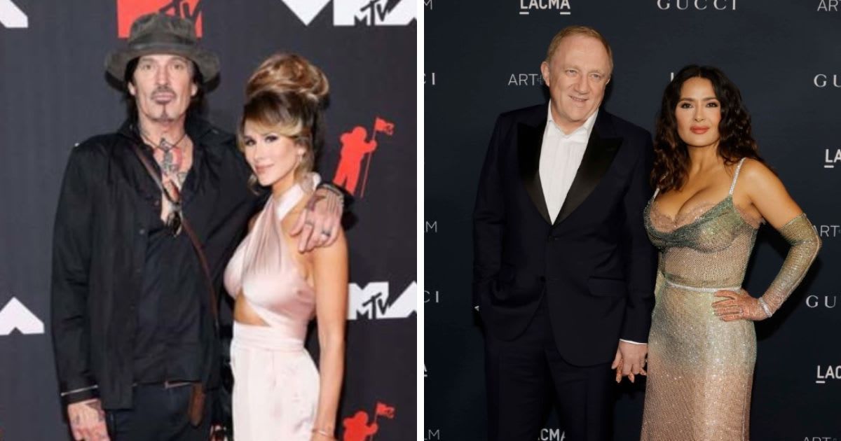 From Tommy Lee to Salma Hayek, celebrities who said 'I Do' on Valentine's Day (Getty Images)