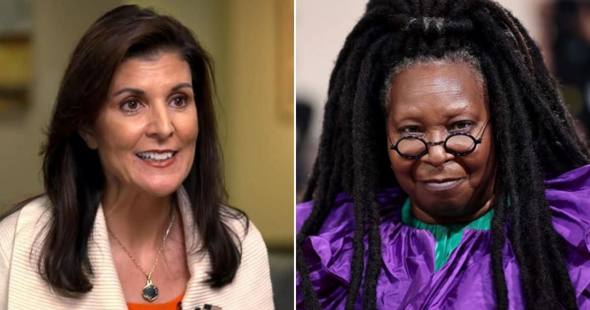 Pictured (L-R): Nikki Haley, Whoopi Goldberg (Getty Images, ABC News/YouTube)