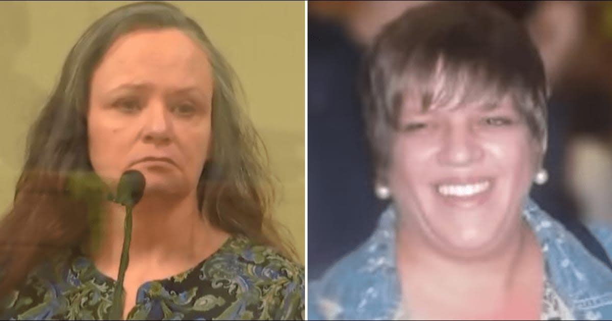 Annette Harvey has been convicted of murdering Robin Leonard (courtTV/screengrab)