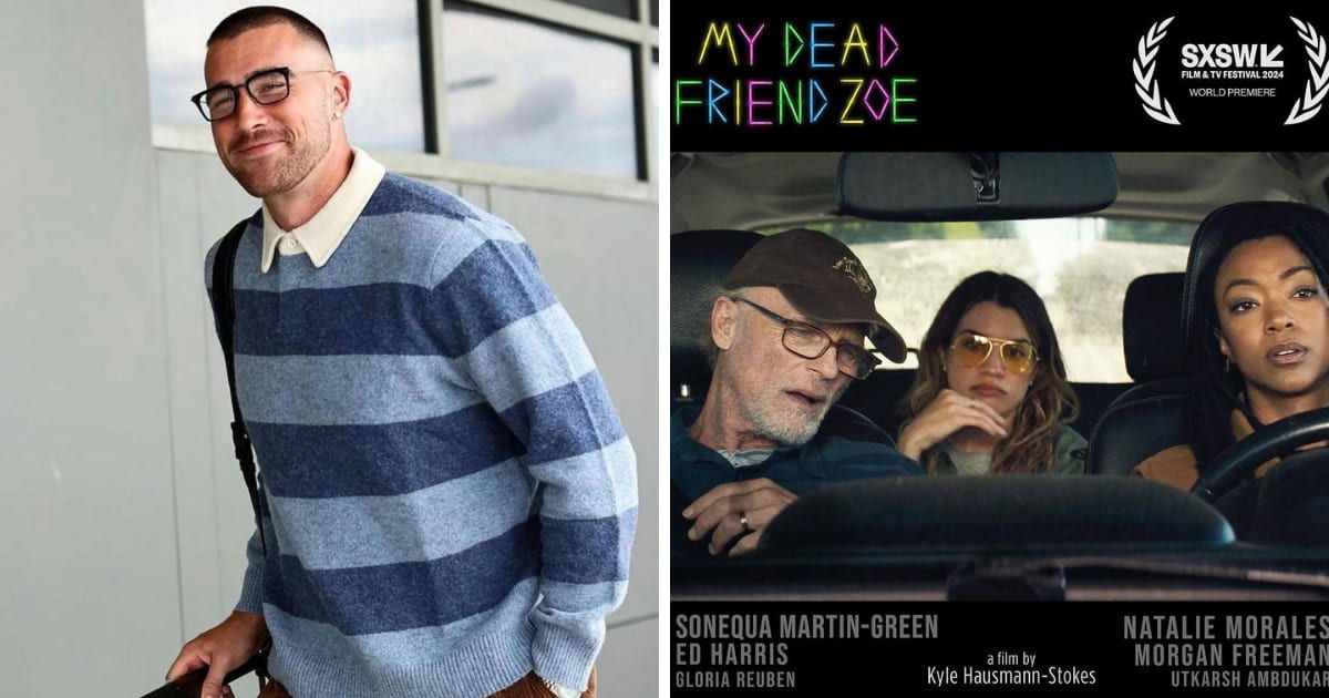 Travis Kelce acted as the executive producer of  'My Dead Friend Zoe' (Travis Kelce/Facebook, Kyle Hausmann-Stokes/Instagram)