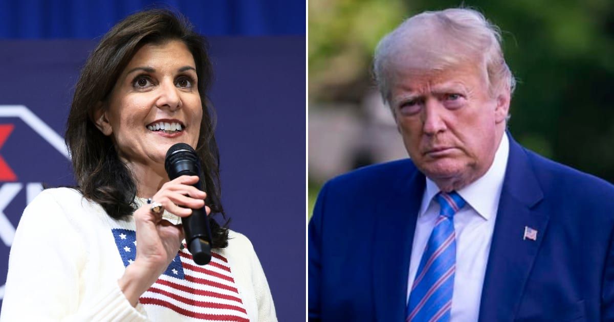 Pictured (L-R): Nikki Haley, Donald Trump (Getty Images)