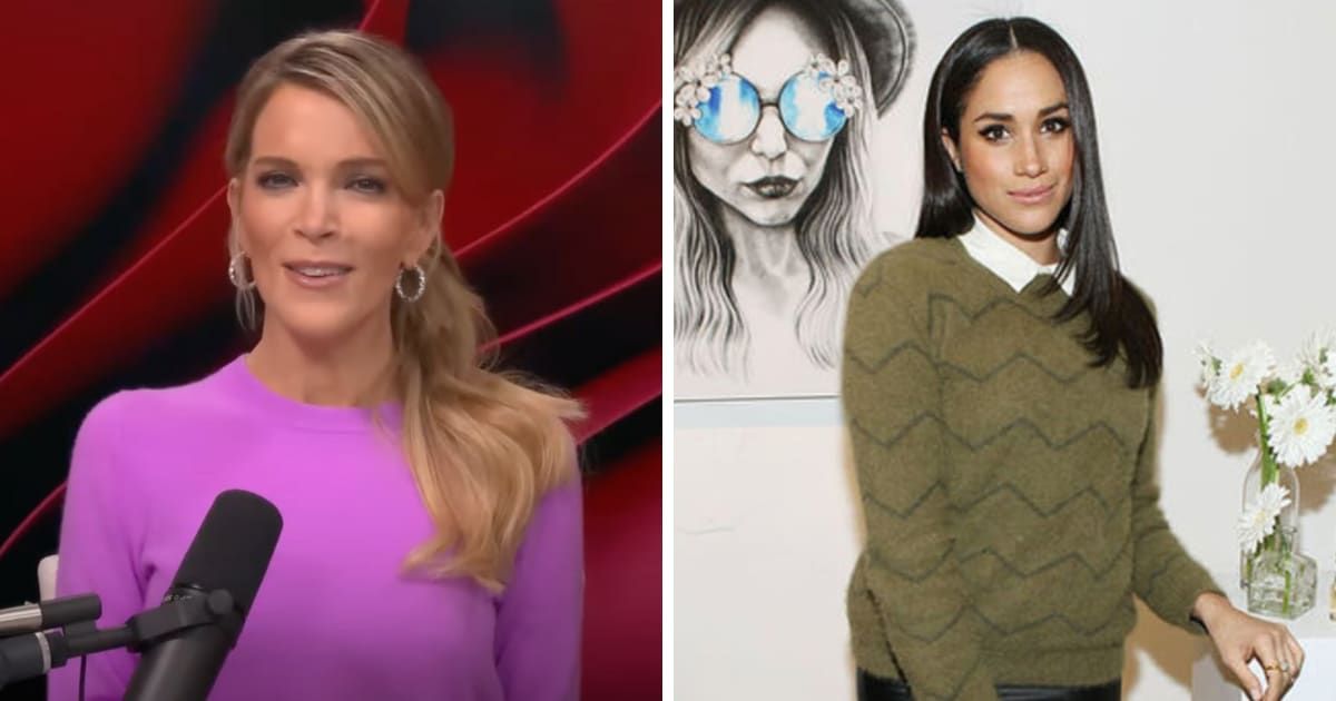 Meghan Markle (R) recently came under fire from Megyn Kelly (L), who argues her actions show she is not the feminist she claims to be (Megyn Kelly/YouTube, Getty Images)