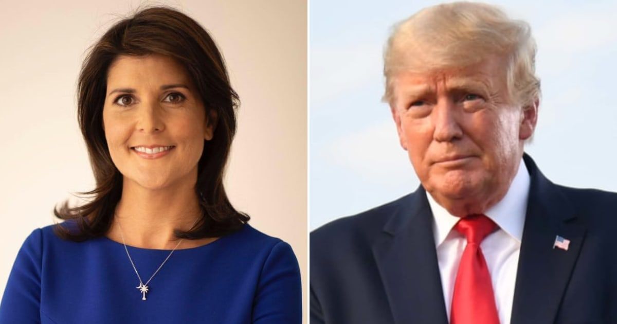 Nikki Haley took a Valentine's Day jab at Donald Trump (Facebook/Nikki Haley, Getty Images)