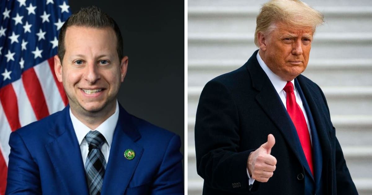 Rep Jared Moskowitz criticized Donald Trump, alleging that he was "setting the stage" for World War III  (Getty Images)