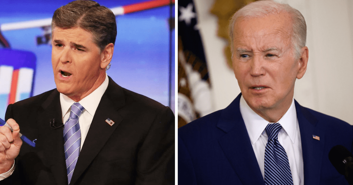 Sean Hannity had a Valentine's Day message for Joe Biden (Getty Images)