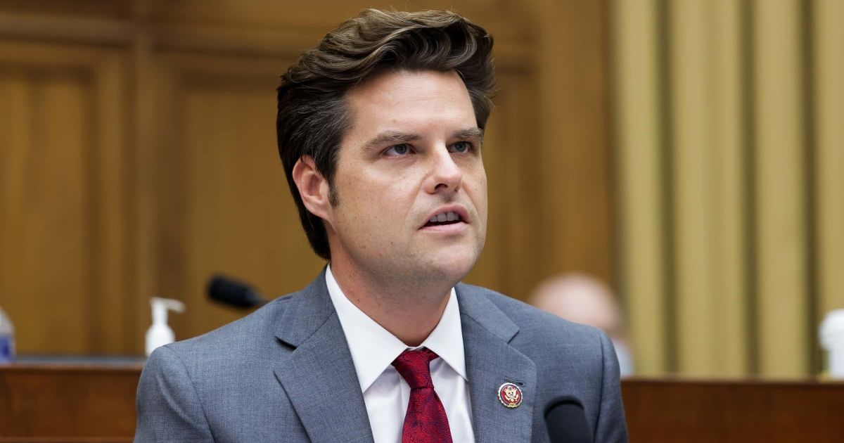 Rep Matt Gaetz has been under investigation in connection to allegations of sex trafficking (Getty Images)