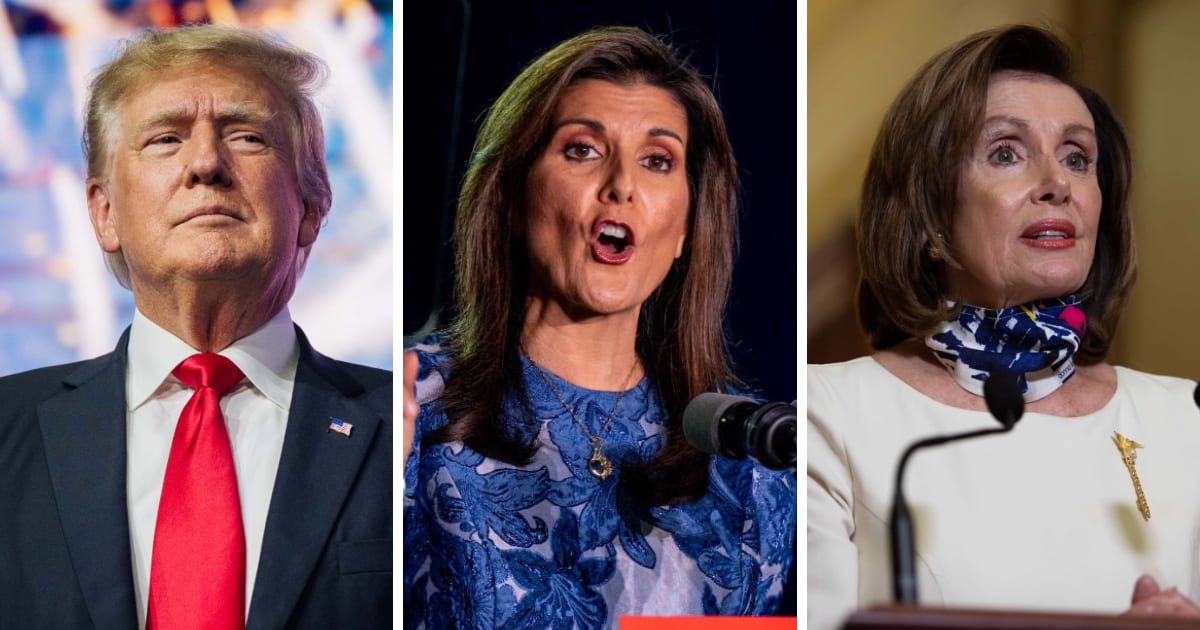 Donald Trump claimed mixing up Nikki Haley with Nancy Pelosi was an intentional sarcasm
(Getty Images, Brandon Bell/Getty Images, Getty Images)