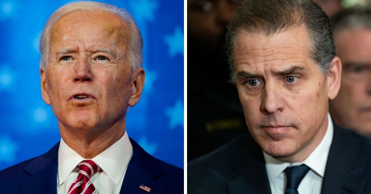 An FBI source is charged with providing false information against President Joe Biden and his son Hunter Biden (Getty Images)