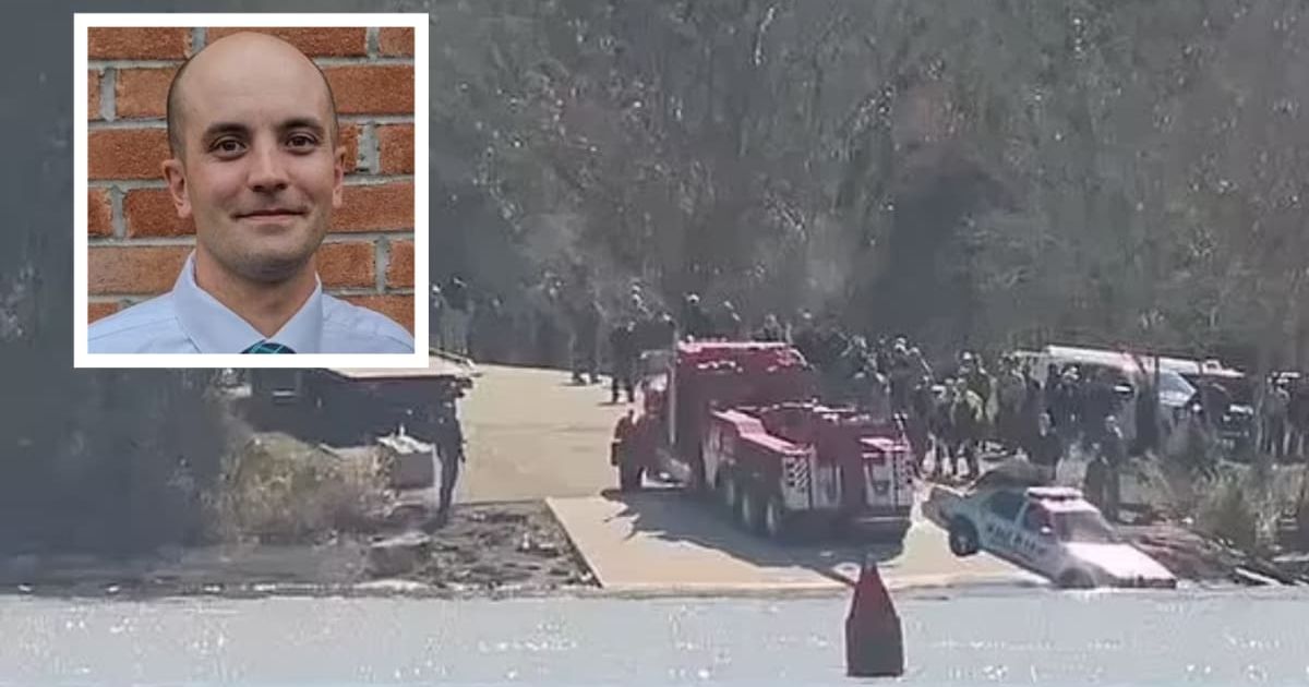 Deputy Robert 'RJ' Leonard made last call to his dispatch on Wednesday evening, saying 'water' and lost communication (WTVC/screengrab)