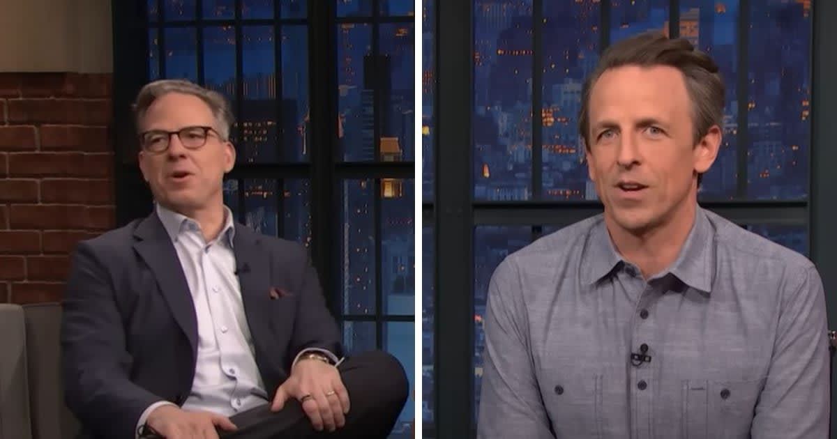 CNN's Jake Tapper appeared on NBC’s 'Late Night with Seth Meyers' (Late Night with Seth Meyers)