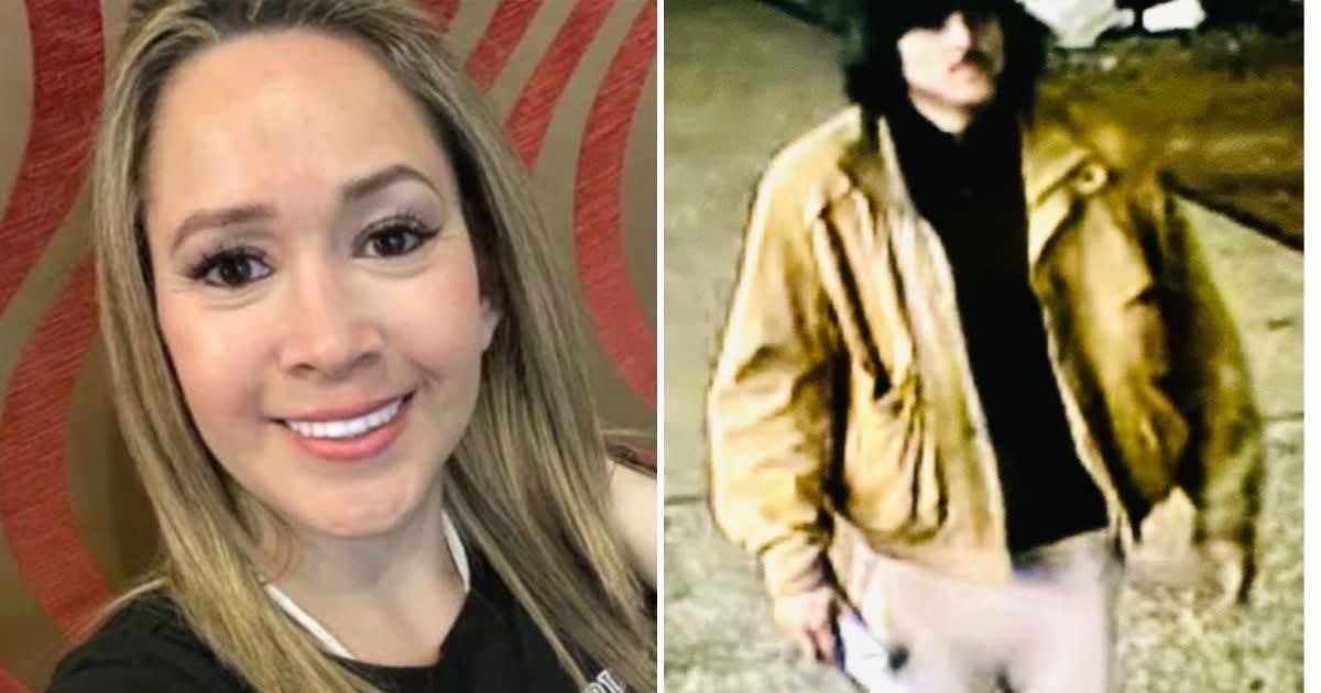 Denisse Oleas-Arancibia's suspected killer flee hotel wearing her leggings (Facebook, Surveillance footage)