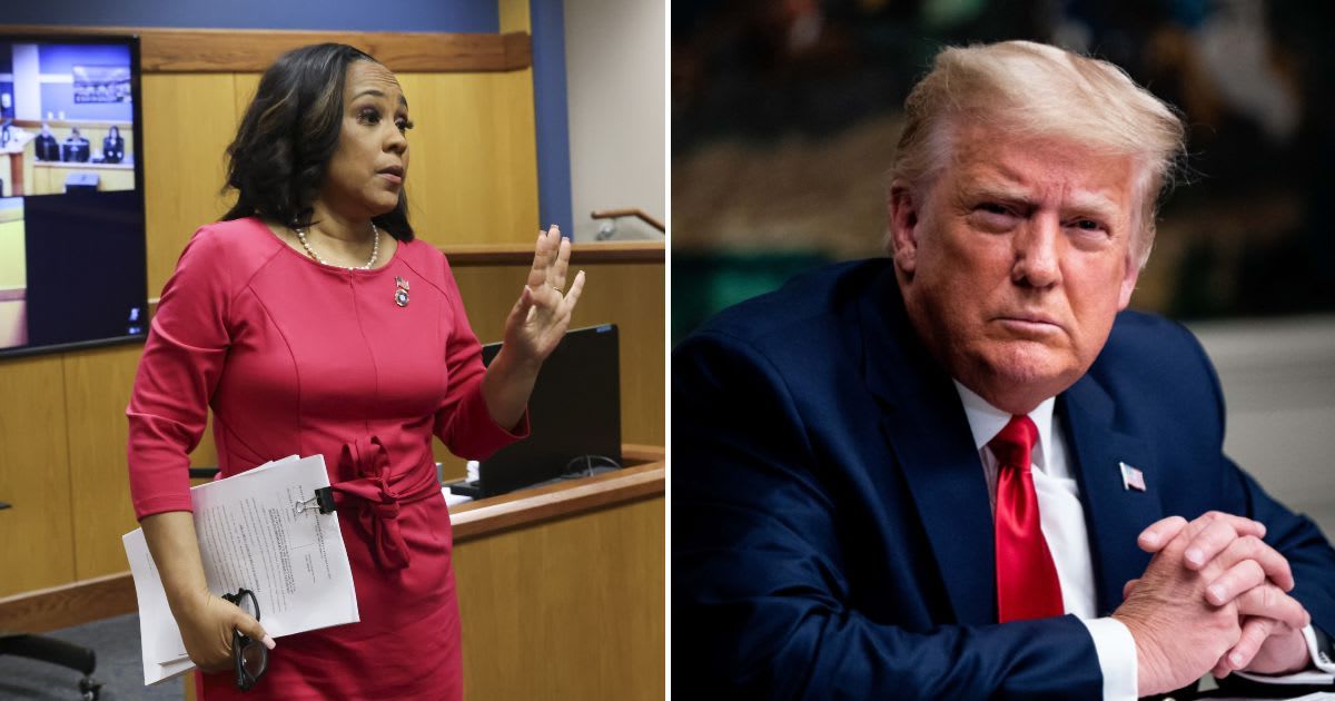 Fulton County District Attorney Fani Willis took the stand on Thursday to testify in a hearing that could decide the fate of her case against Donald Trump (Getty Images)