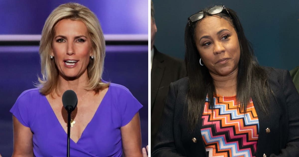 Laura Ingraham called a body language expert to analyze Fani Willis' demeanor during her testimony to address her connection with prosecutor Nathan Wade (Getty Images)