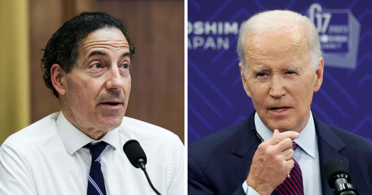 Jamie Raskin calls for an end to Joe Biden impeachment inquiry as FBI indicts source over misinformation about president (Getty Images)
