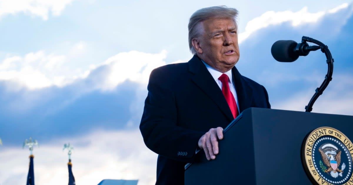 Donald Trump furiously took to social accusing media outlets of using AI to fabricate a fake image of him (Getty Images)