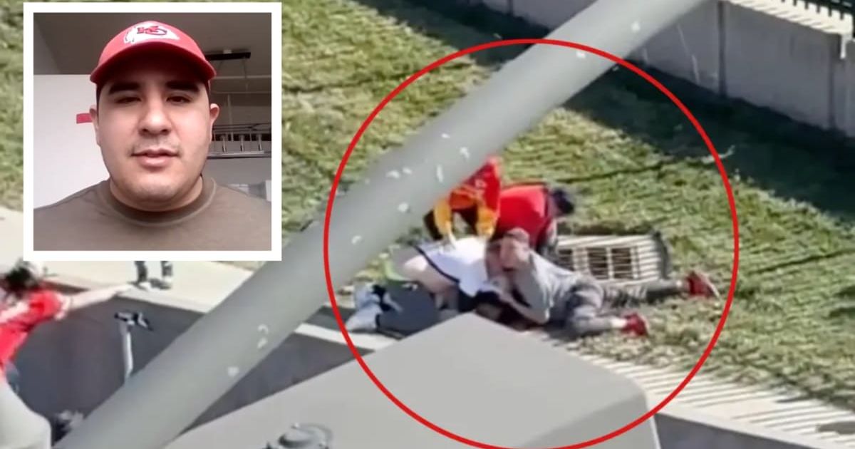 Navy veteran Tony Janssens inadvertently encountered the suspects involved in the Kansas City Chiefs Super Bowl victory parade shooting (X/@gwyn_kl)