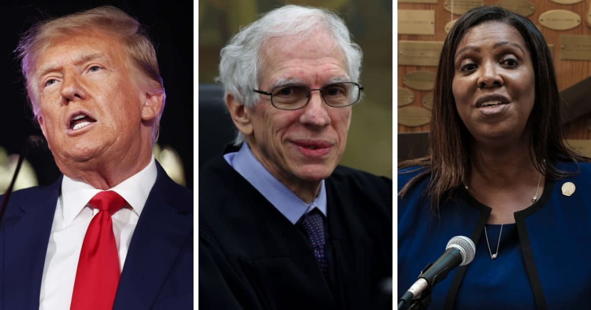 Donald Trump slammed New York Judge Arthur Engoron and AG Letitia James after the $355 million civil fraud judgment (Getty Images, Mike Segar-Pool/Getty Images, Getty Images)