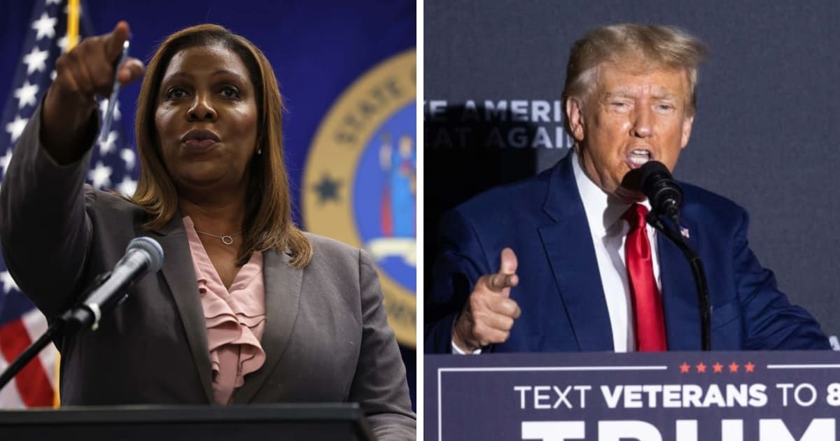  Letitia James said that Donald  Trump had been held accountable after the $355M ruling against him in the New York civil fraud case (Getty Images)