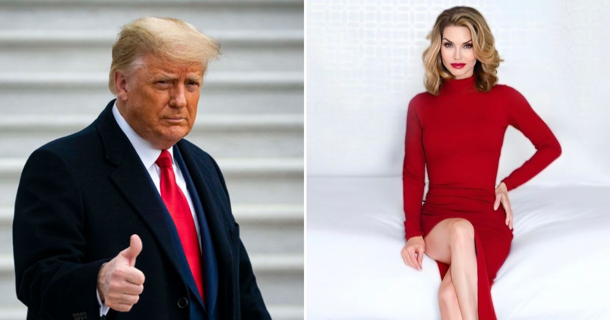 Elena Cardone launched a GoFundMe following Friday's verdict to aide Donald Trump pay $355M fine (Getty Images, @elenacardone/Instagram)