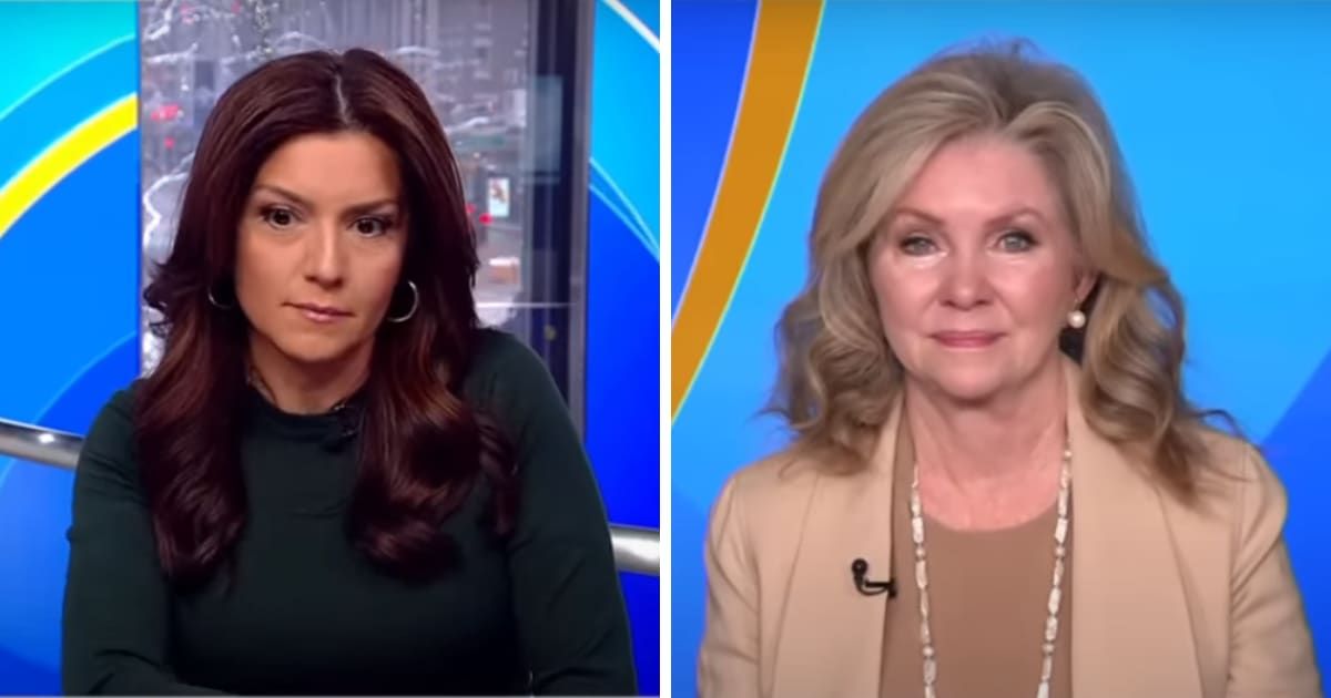 Rachel Campos with Sen Marsha Blackburn on the February 17, 2024 episode of 'Fox & Friends' (Screengrab/Fox News)
