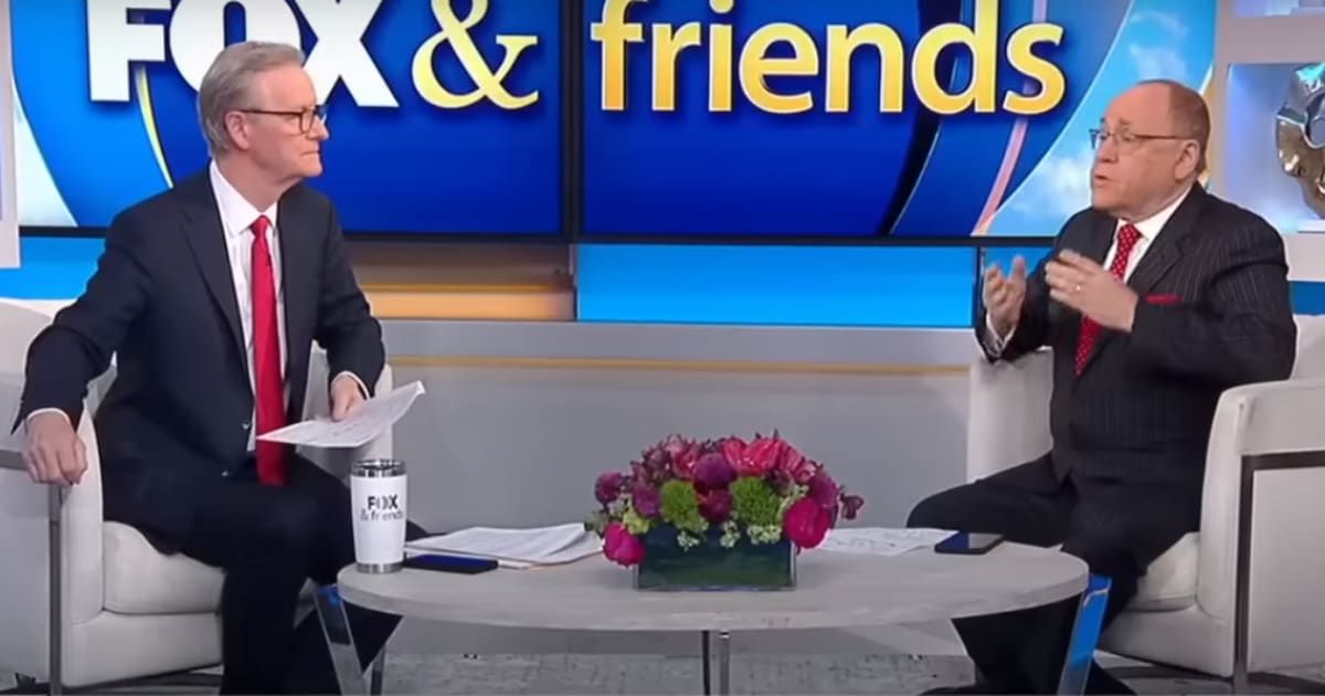 Steve Doocy with Dr Marc Siegal on the February 19, 2024 episode of 'Fox & Friends' (Screengrab/Fox News)