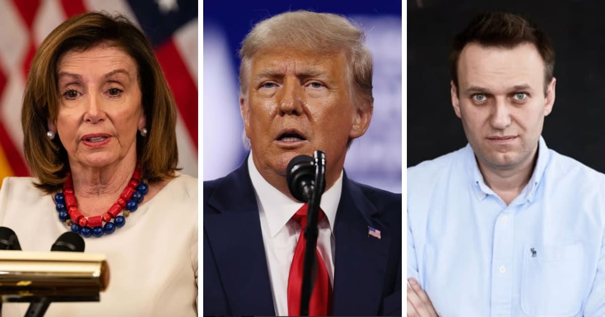 Nancy Pelosi criticized Donald Trump for comparing Alexei Navalny's death with his ongoing legal struggles (Getty Images, Oleg Nikishin/Epsilon/Getty Images)
