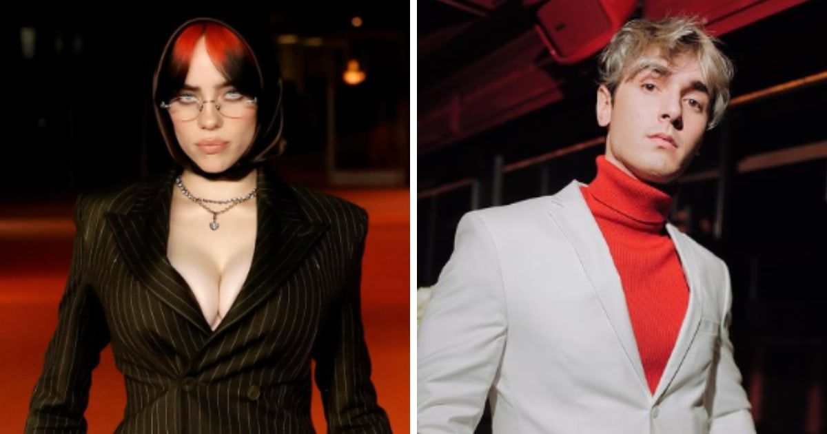 Billie Eilish was blasted by TikToker Bryce Hall after she showed irritation toward TikTokers present at the People's Choice Awards (Instagram/@billieeilish and @brycehall)