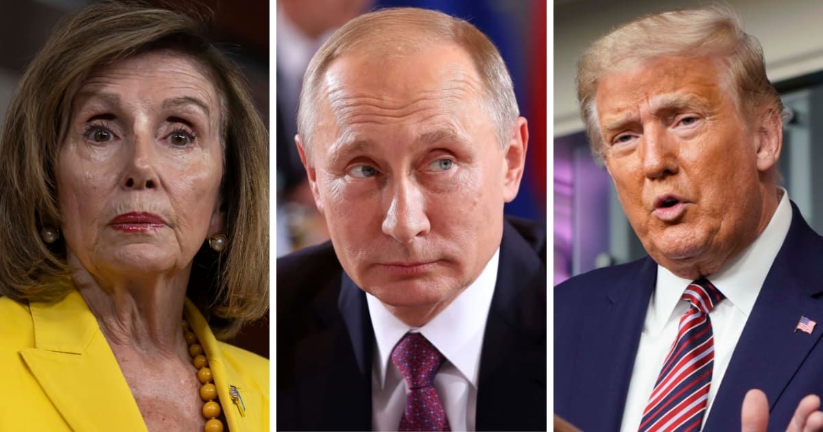 Nancy Pelosi recently slammed Russian President Vladimir Putin and Donald Trump (Getty Images)