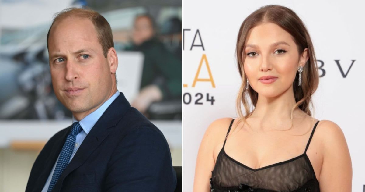 Prince William made an awkward comment to actress Mia McKenna-Bruce at this year's BAFTA Film Awards (Getty Images, @mia_mbruce/Instagram)