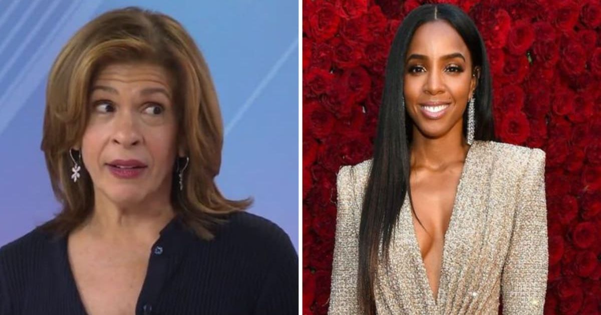 Hoda Kotb offered to share her dressing room with Kelly Rowland on her next 'Today' appearance (@hodaandjenna/Twitter, and Getty Images)