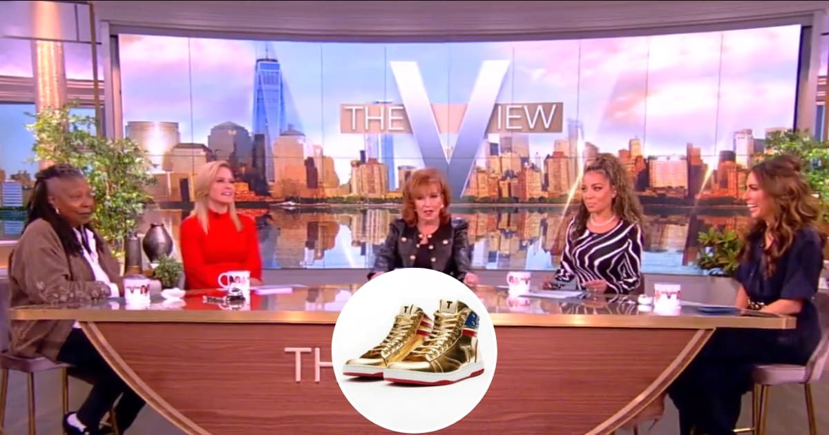 'The View' hosts shared their takes on 'Trump Sneakers' during the February 20, 2024, episode of the show (Screengrab/The View/X)