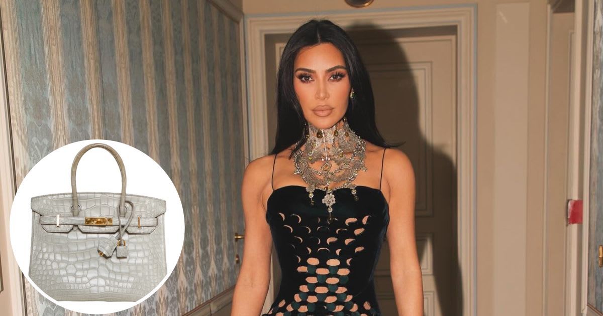 Kim Kardashian was slammed after she asked for $70,000 for her 'dirty' Hermes Birkin handbag (Kim Kardashian/Facebook and Kardashian Kloset)