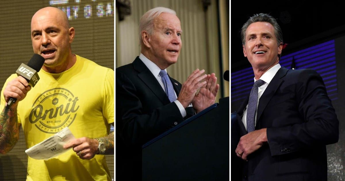Joe Rogan recently shared his views about Democrats ditching Joe Biden to select Gavin Newsom as their presidential nominee (Getty Images)