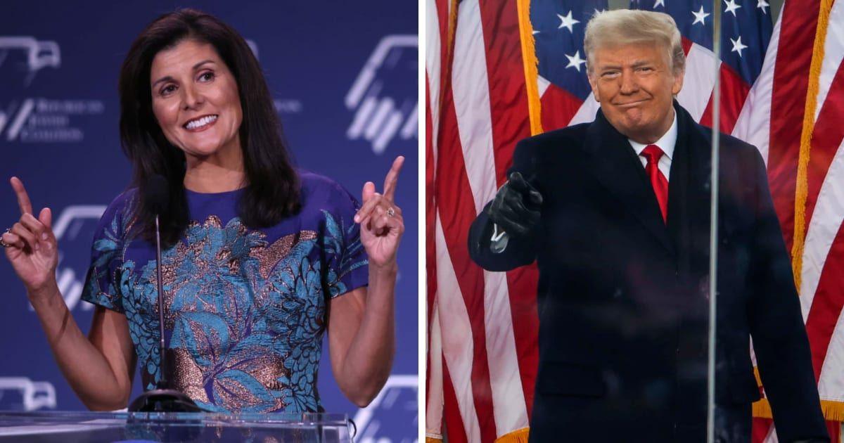 Despite polls showing Nikki Haley trailing Donald Trump by double-digits in her home state of South Carolina, she remains defiant (Getty Images)