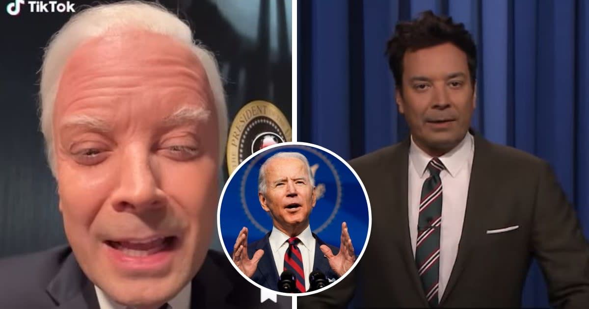 Joe Biden had a playful reply to Jimmy Fallon parodying him (The Tonight Show Starring Jimmy Fallon/Getty Images)