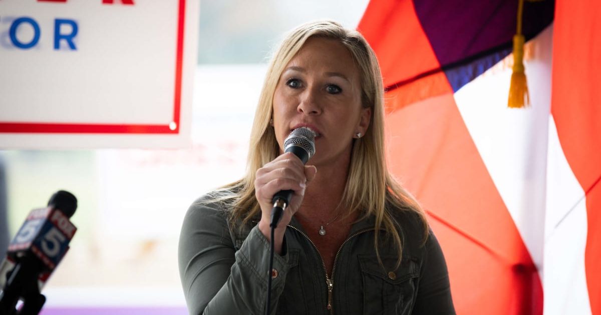 Marjorie Taylor Greene asked for support for her Protect Children’s Innocence Act on X (Getty Images)