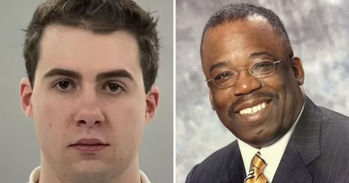 Rev Tommie Jackson (R) was collecting his mail when Zachary Lockwood struck and killed him in July 2023 (Connecticut PD/Legacy.com)