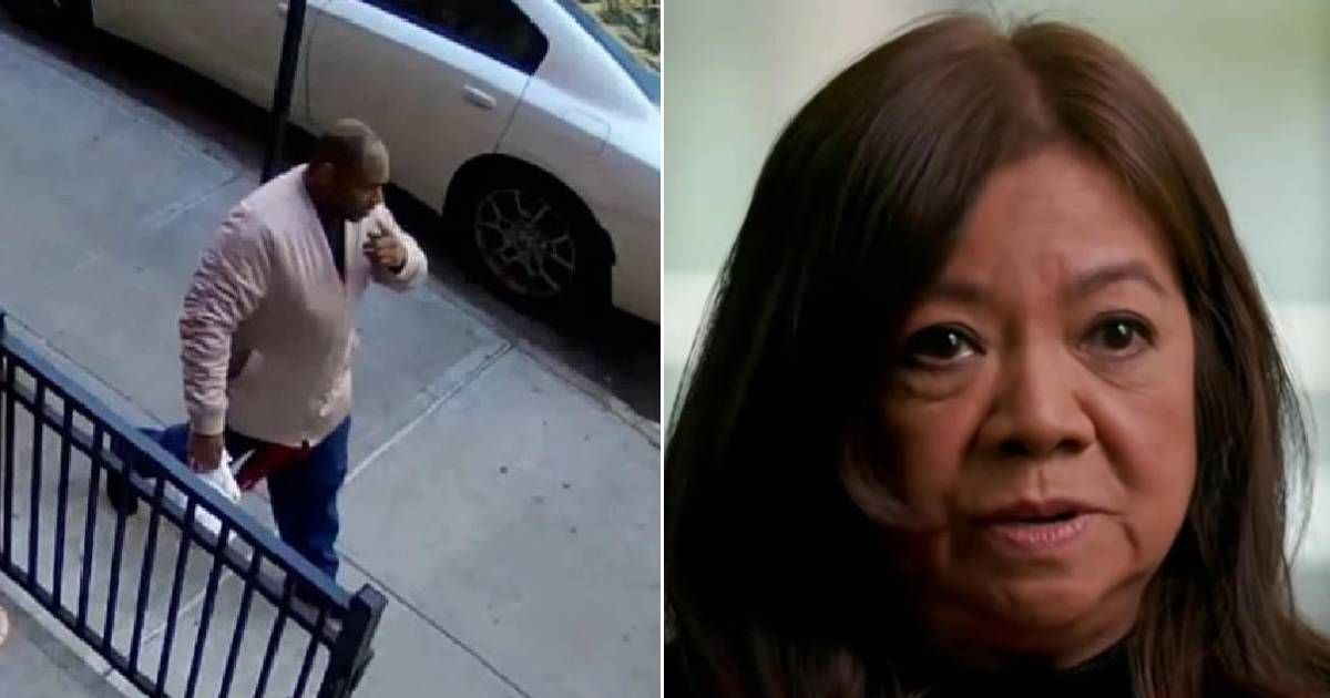 Brandon Elliot attacked Vilma Kari in broad daylight outside an apartment building in Manhattan, NY (Good Morning America/ YouTube)