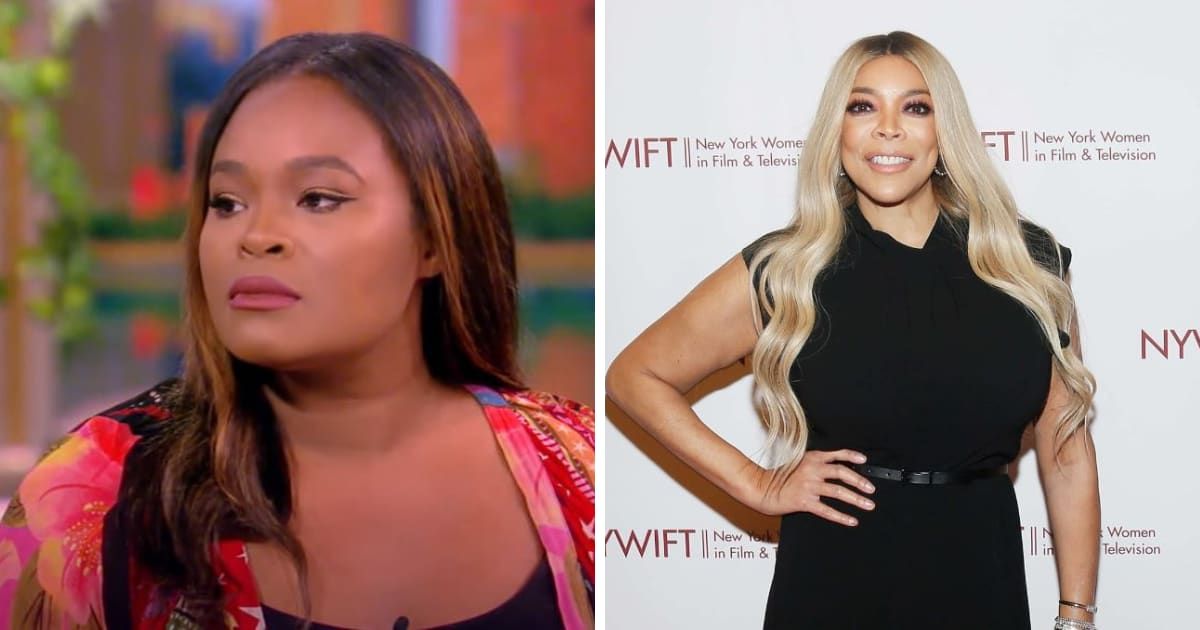 Wendy Williams' niece, Alex Finnie, appeared on 'The View', and expressed concerns about the motives of those in her aunt's inner circle (The View/YouTube/Getty)